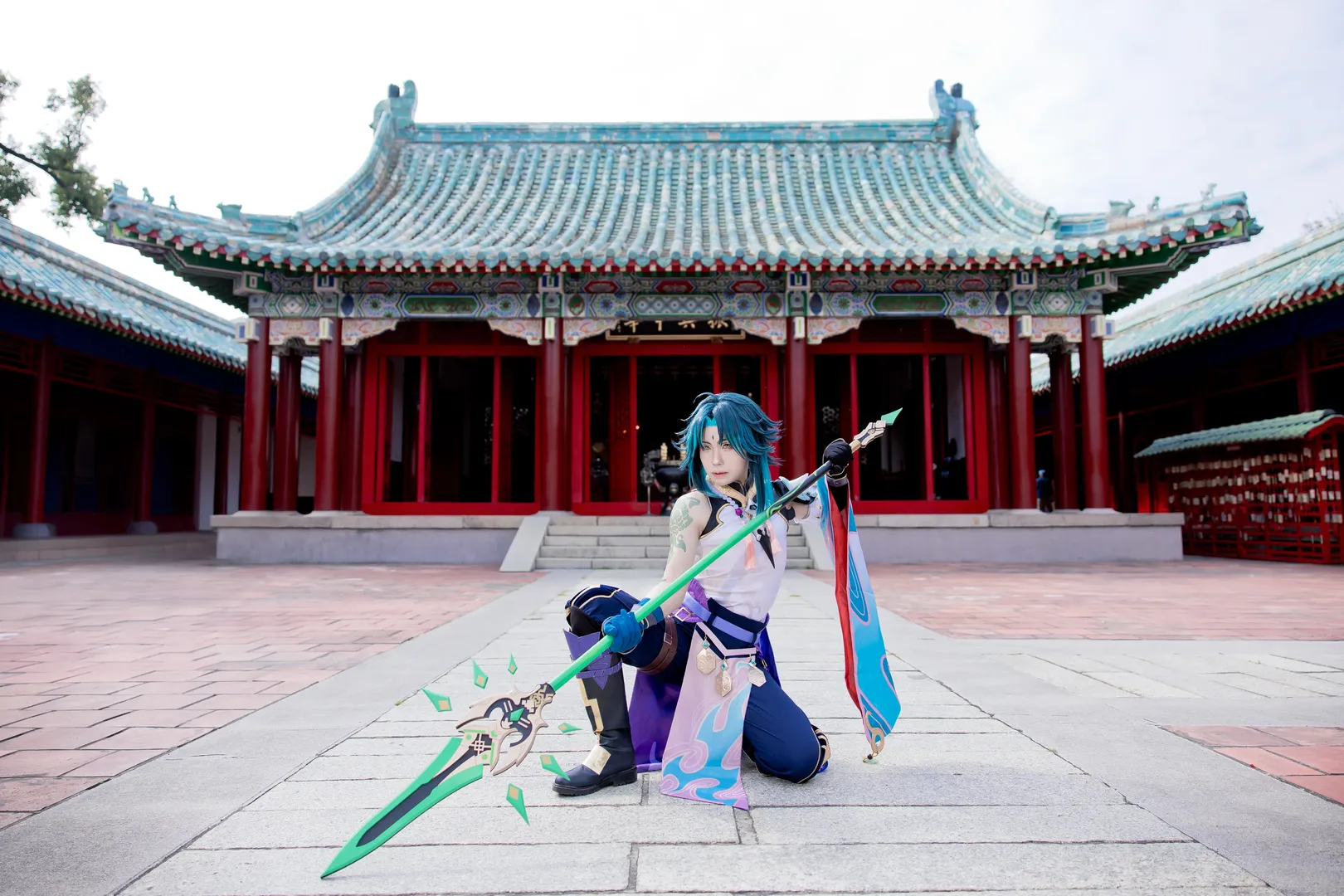 原神, cosplay摄影, 古风外景, 魈cos, 降魔大圣 - 第12张
