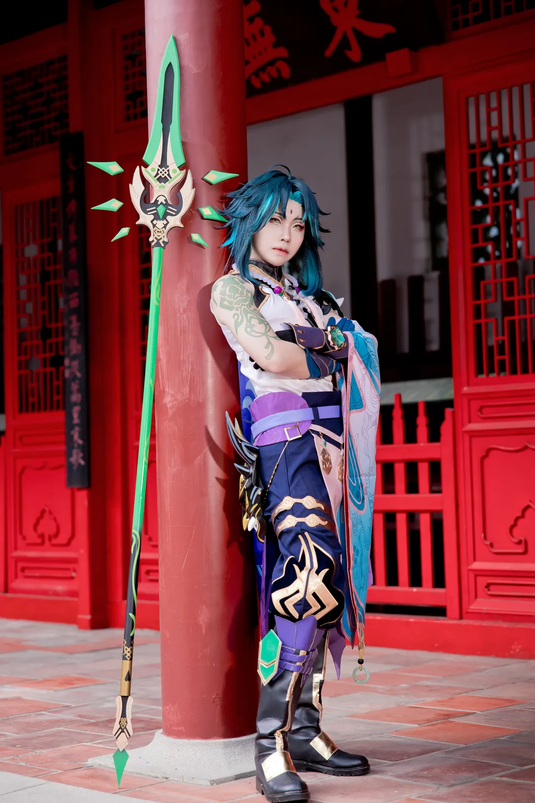 原神, cosplay摄影, 古风外景, 魈cos, 降魔大圣