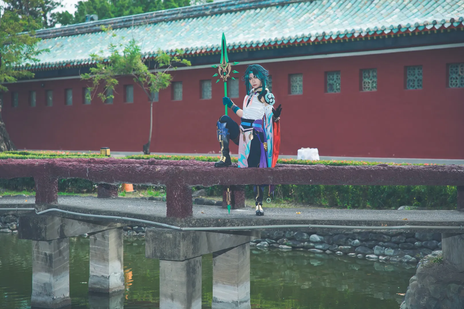 原神, cosplay摄影, 古风外景, 魈cos, 降魔大圣 - 第6张