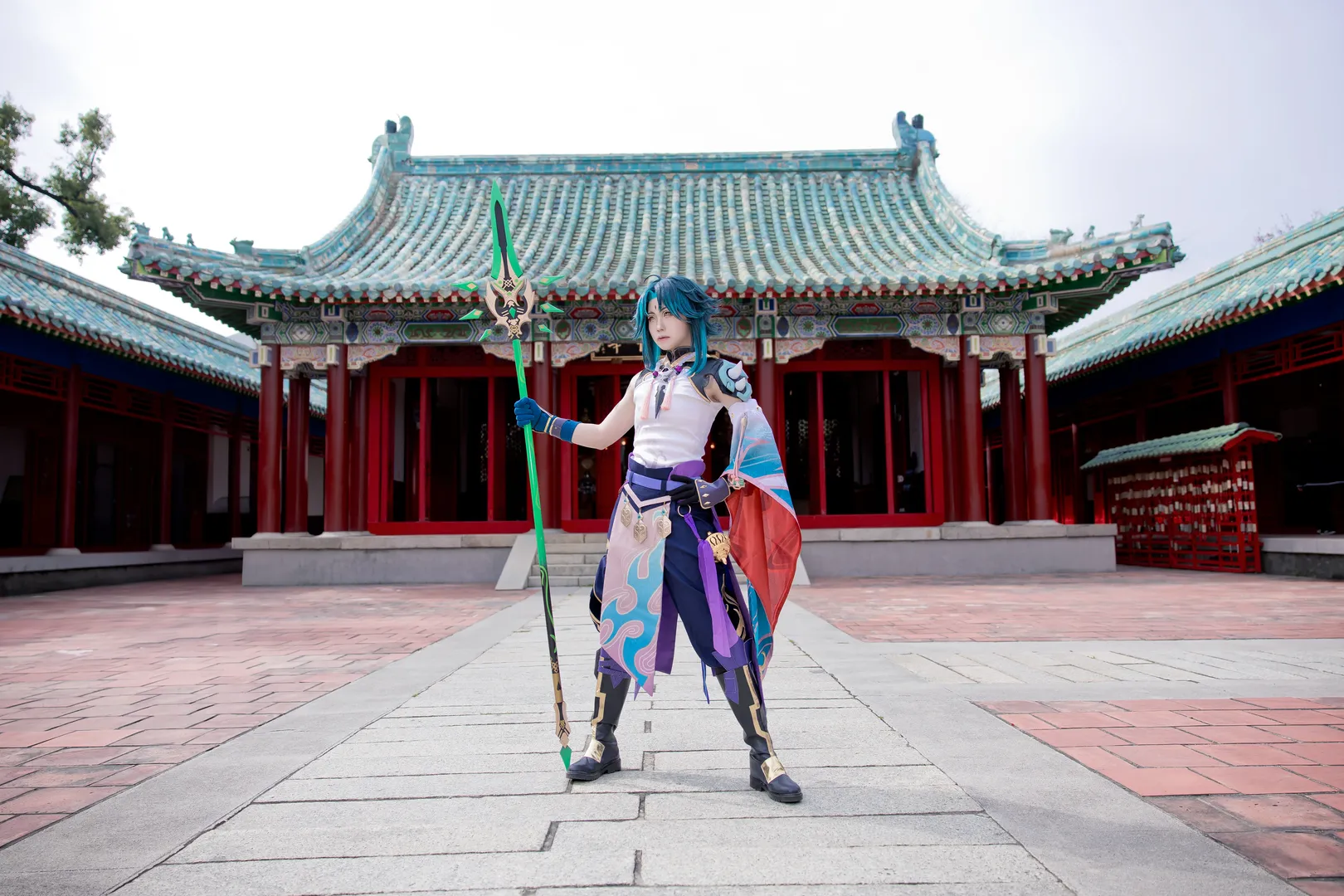 原神, cosplay摄影, 古风外景, 魈cos, 降魔大圣 - 第8张