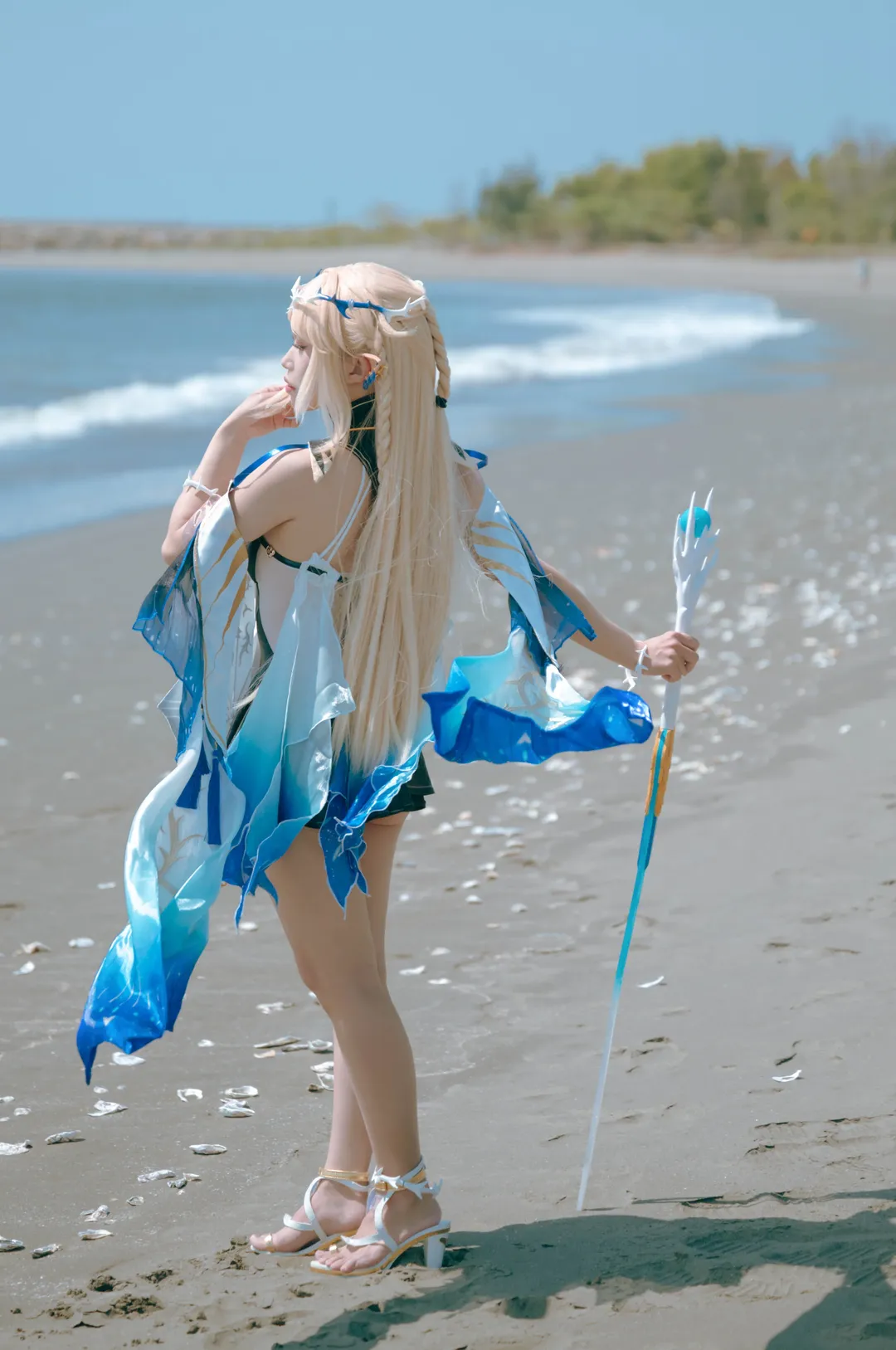 鳴潮, カルテジア コスプレ, アウトドア撮影, エルフ コスプレ, 海辺の雰囲気 - 10枚目