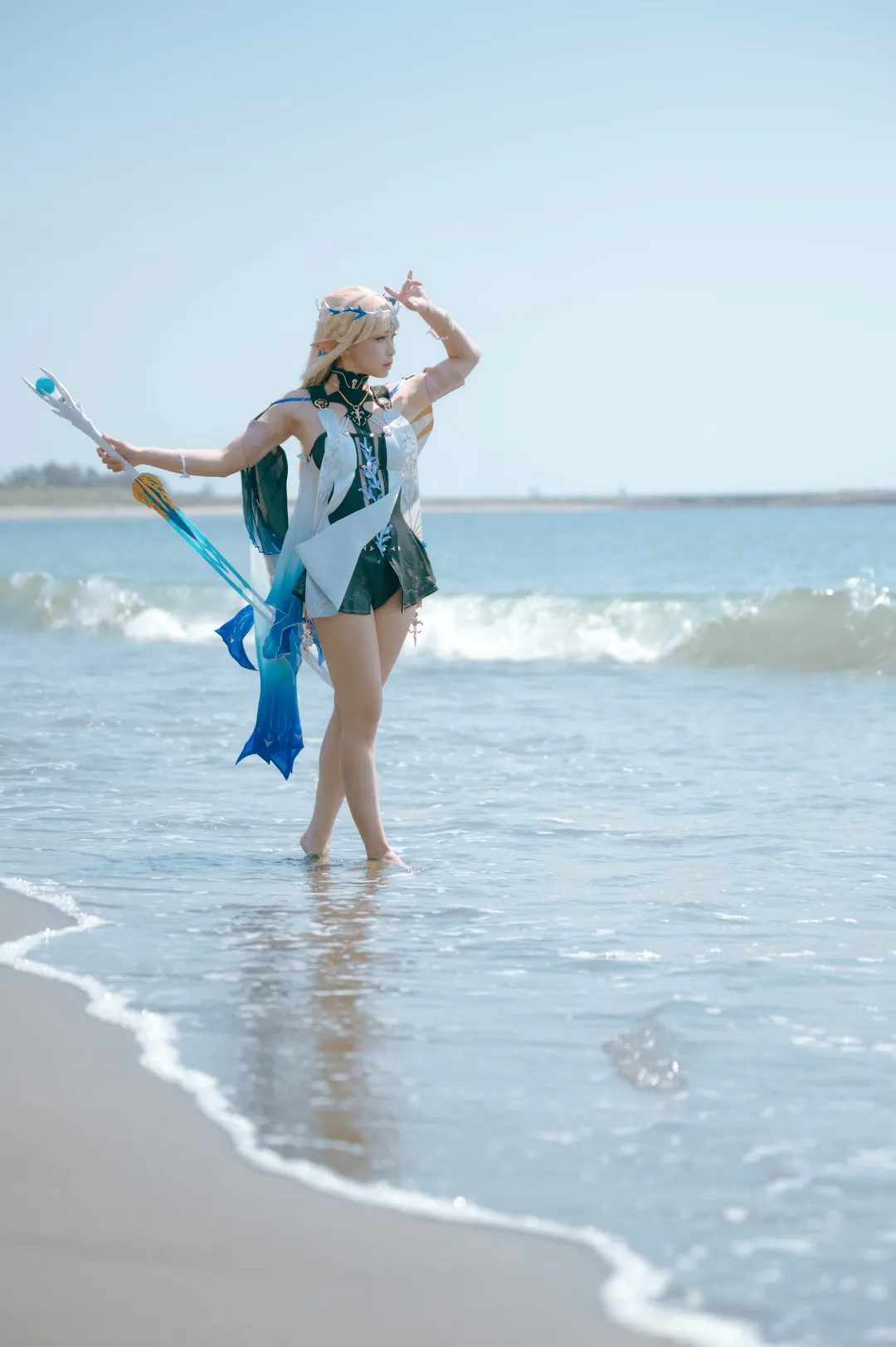 鳴潮, カルテジア コスプレ, アウトドア撮影, エルフ コスプレ, 海辺の雰囲気 - 11枚目