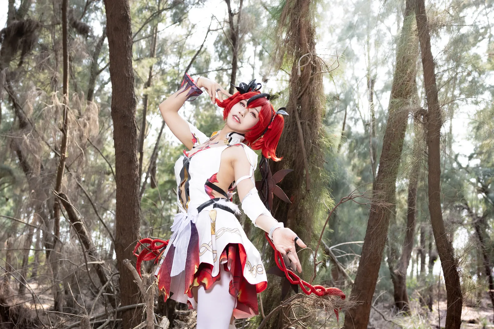 鸣潮, 户外摄影, 二次元cosplay, 椿cos, 红发少女 - 第10张