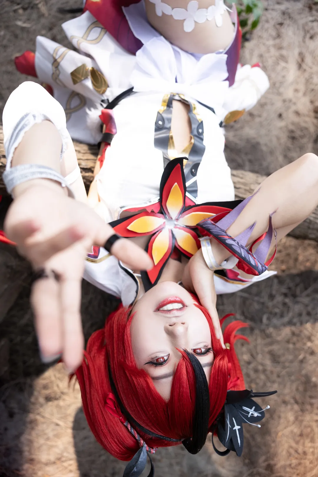 鸣潮, 户外摄影, 二次元cosplay, 椿cos, 红发少女 - 第5张