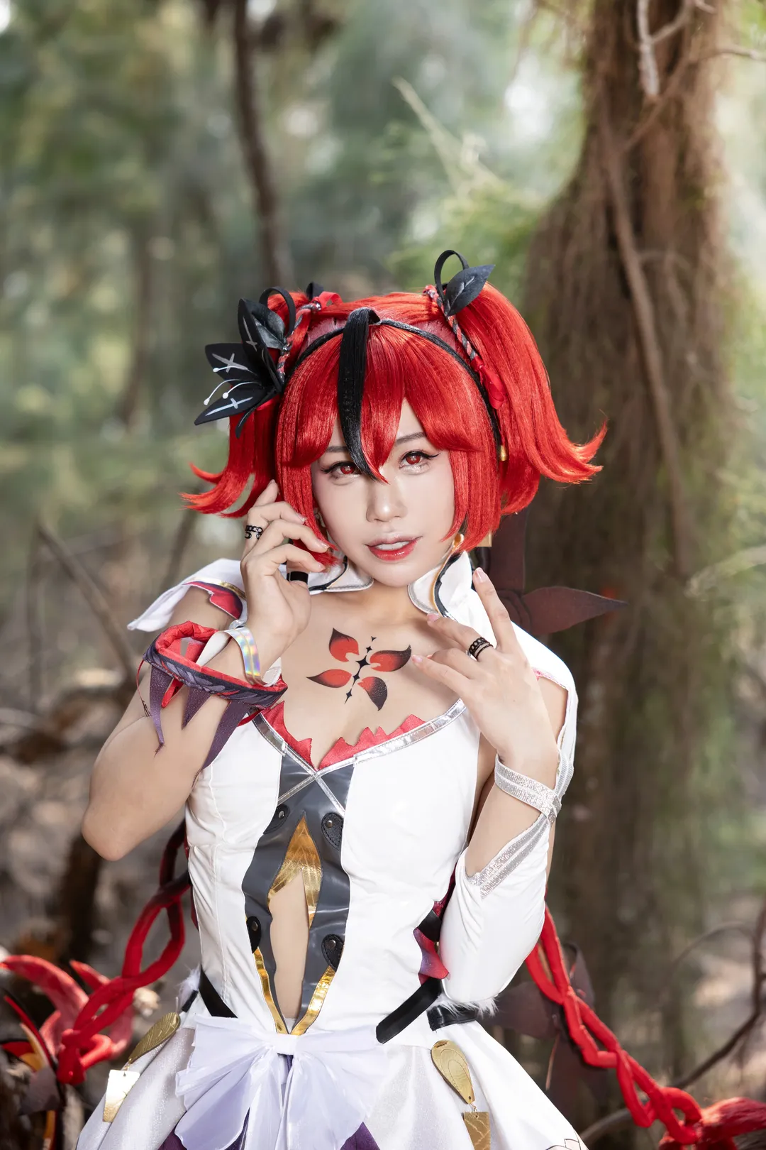 鸣潮, 户外摄影, 二次元cosplay, 椿cos, 红发少女 - 第7张