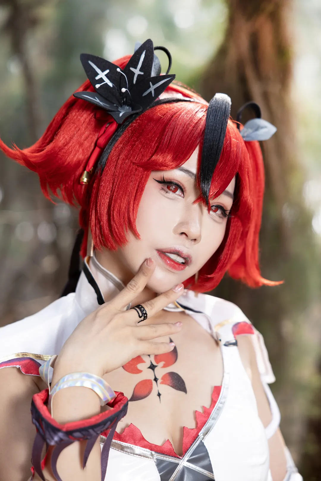 鸣潮, 户外摄影, 二次元cosplay, 椿cos, 红发少女 - 第9张