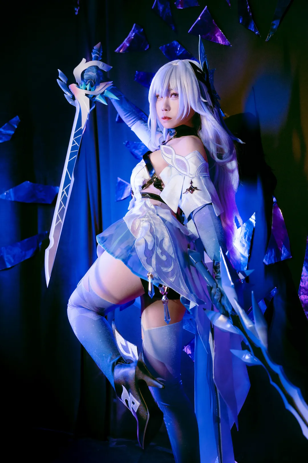 原神, 丝柯克cos, cosplay摄影, 二次元穿搭, 场景特效