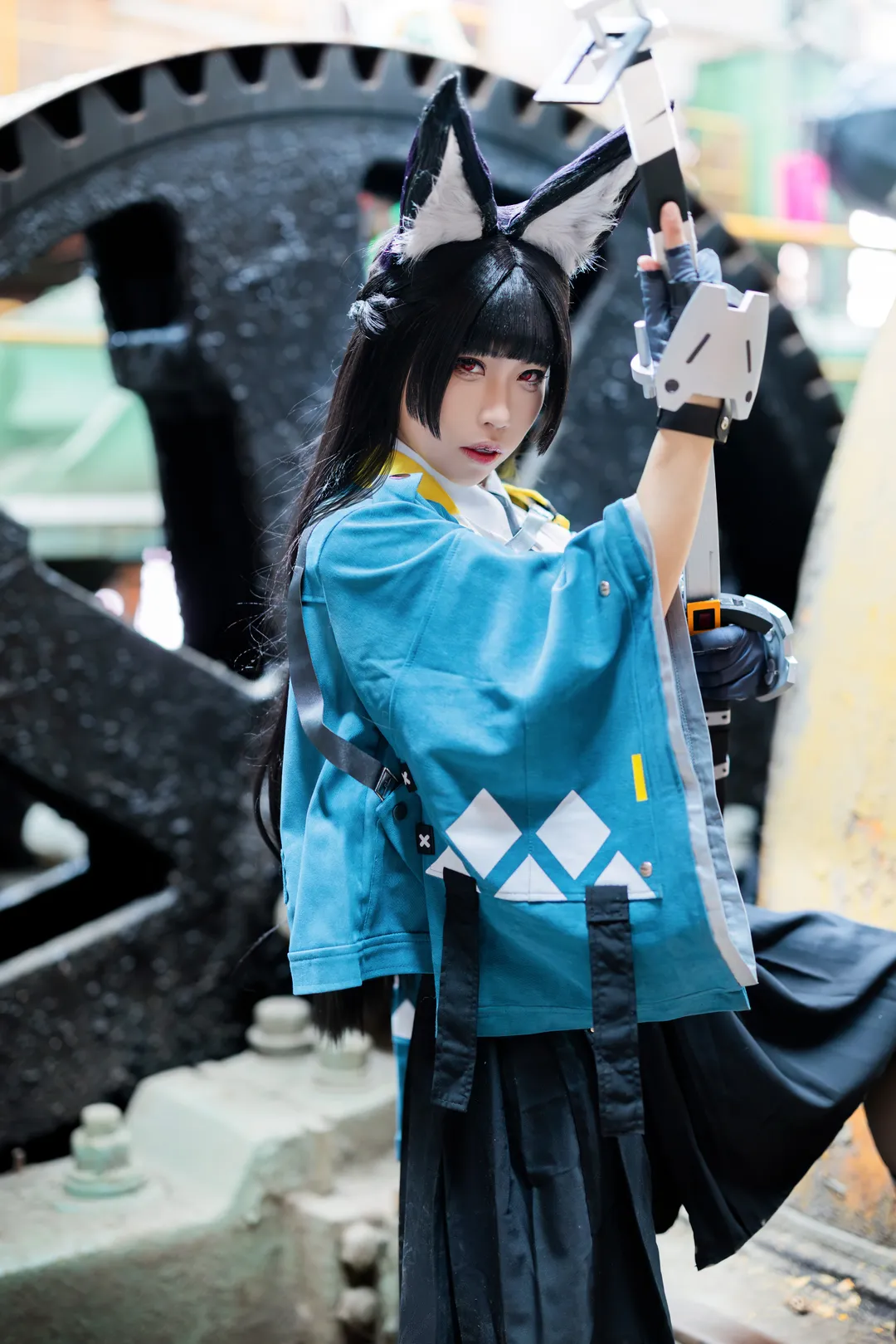 ゼンレスゾーンゼロ, 二次元コスプレ, 星見雅コスプレ, 黒タイツ コーデ, 工業風ポートレート - 1枚目
