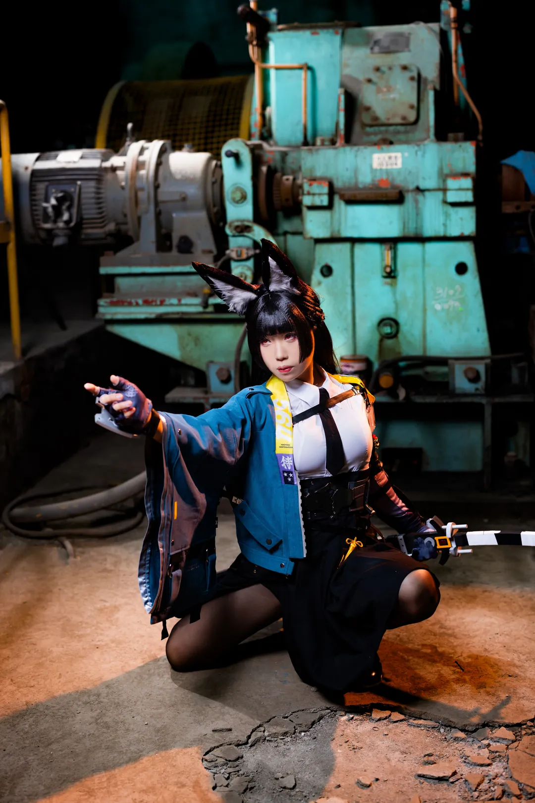 ゼンレスゾーンゼロ, 二次元コスプレ, 星見雅コスプレ, 黒タイツ コーデ, 工業風ポートレート - 10枚目