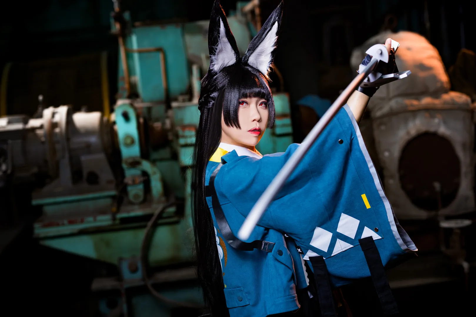 ゼンレスゾーンゼロ, 二次元コスプレ, 星見雅コスプレ, 黒タイツ コーデ, 工業風ポートレート - 5枚目