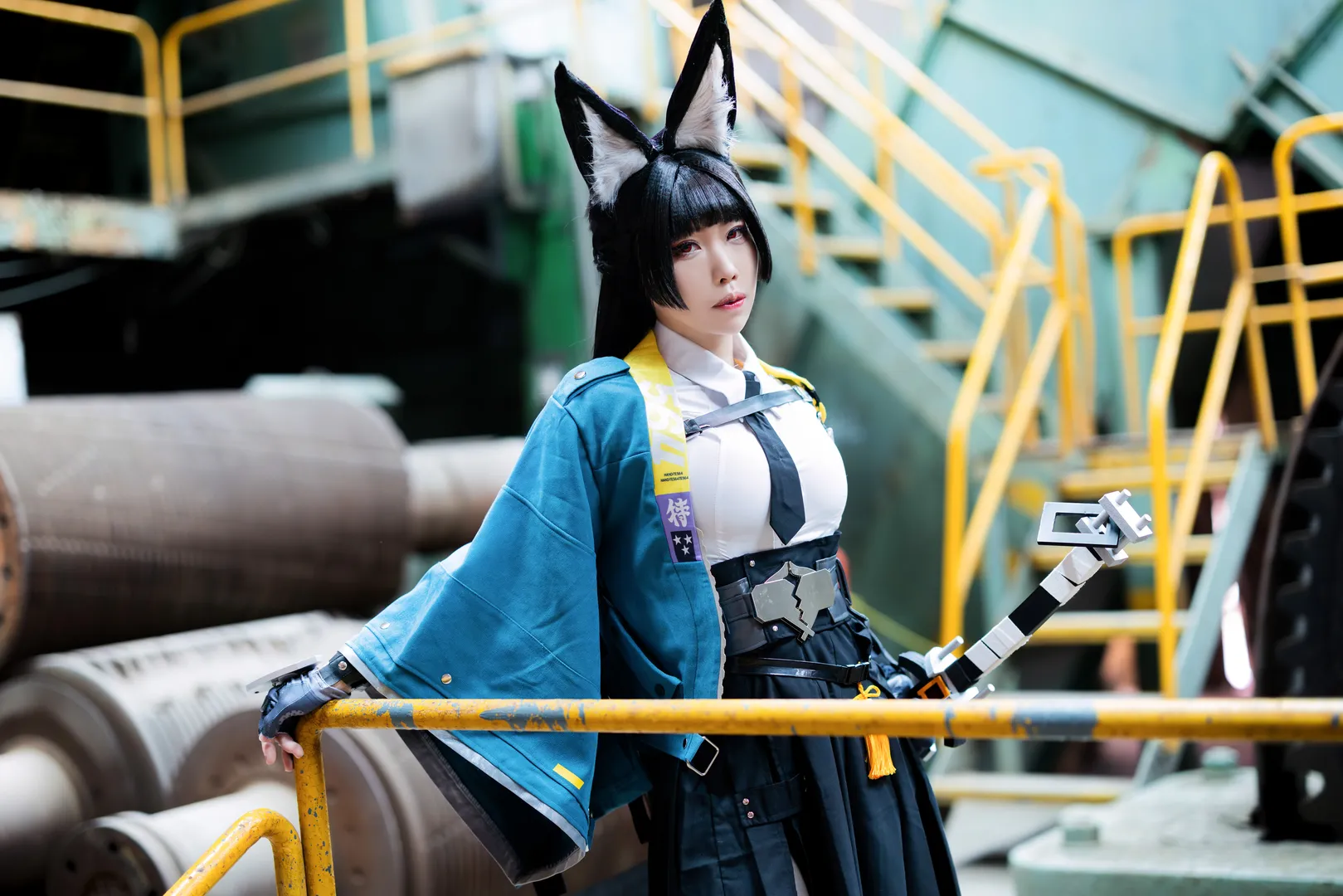 ゼンレスゾーンゼロ, 二次元コスプレ, 星見雅コスプレ, 黒タイツ コーデ, 工業風ポートレート - 7枚目
