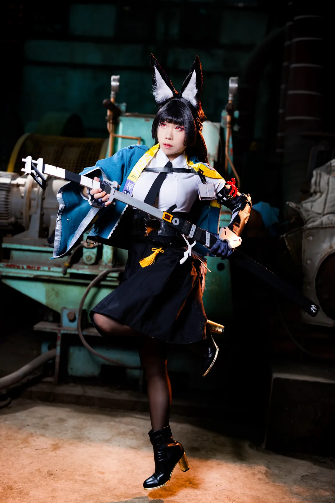 ゼンレスゾーンゼロ, 二次元コスプレ, 星見雅コスプレ, 黒タイツ コーデ, 工業風ポートレート - 8枚目