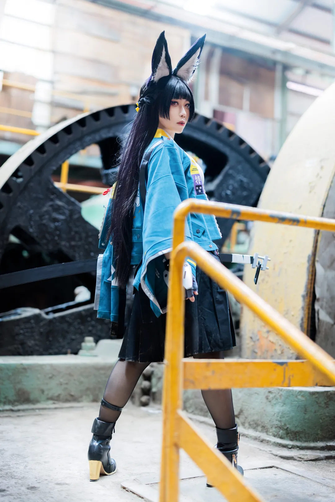 ゼンレスゾーンゼロ, 二次元コスプレ, 星見雅コスプレ, 黒タイツ コーデ, 工業風ポートレート - 9枚目