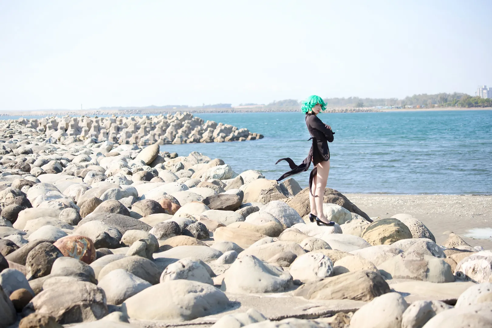 龙卷cos, 一拳超人, cosplay摄影, 战栗龙卷, tatsumaki - 第10张