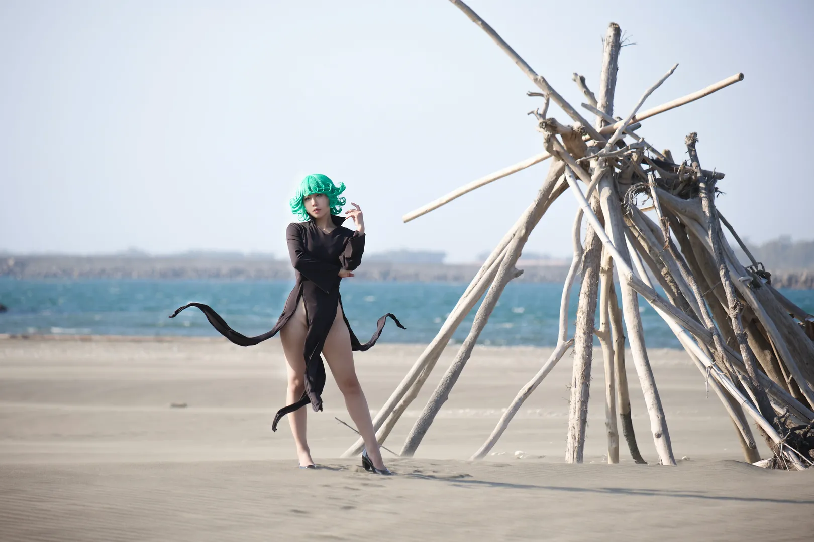 龙卷cos, 一拳超人, cosplay摄影, 战栗龙卷, tatsumaki - 第12张