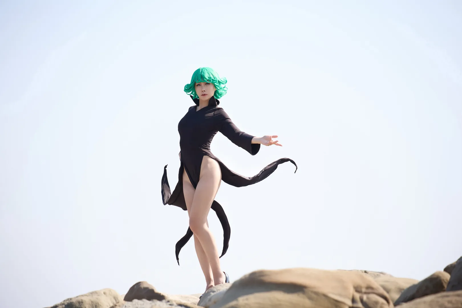 龙卷cos, 一拳超人, cosplay摄影, 战栗龙卷, tatsumaki - 第3张