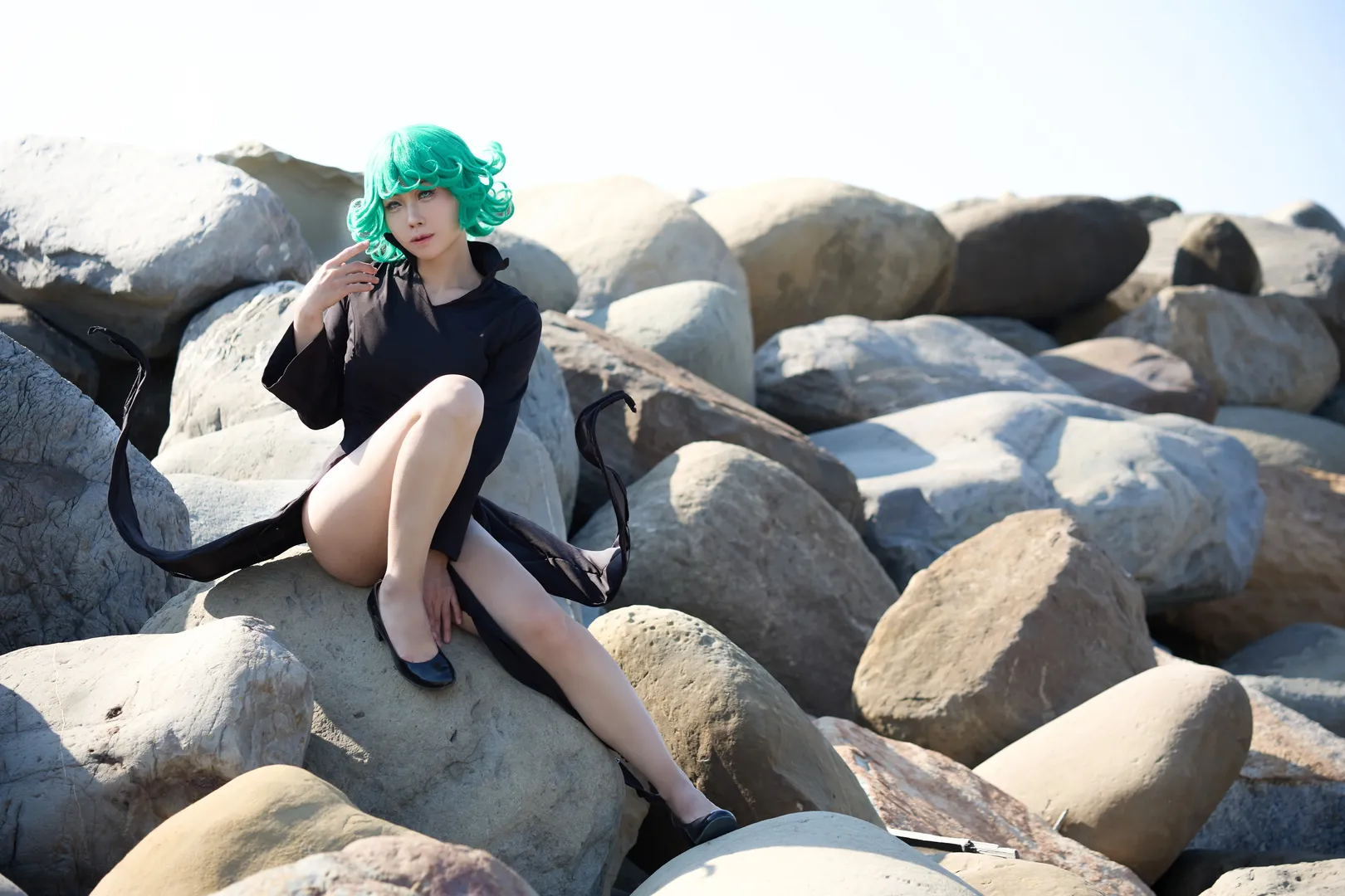 龙卷cos, 一拳超人, cosplay摄影, 战栗龙卷, tatsumaki - 第5张