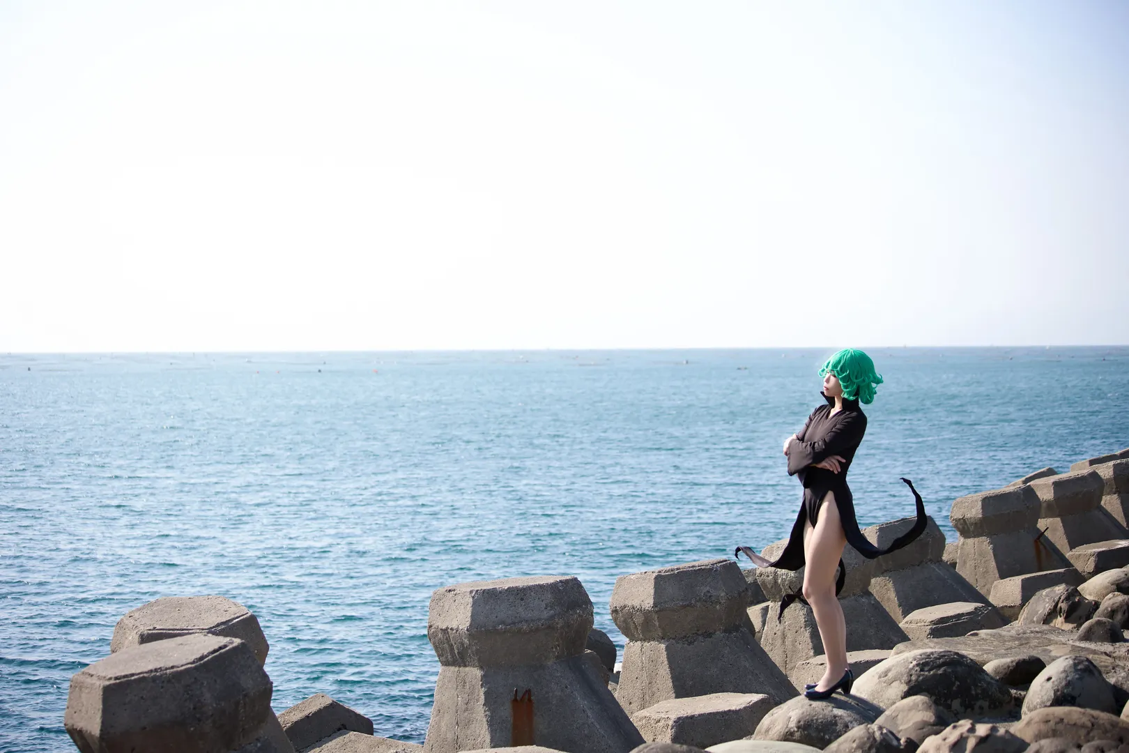 龙卷cos, 一拳超人, cosplay摄影, 战栗龙卷, tatsumaki - 第6张
