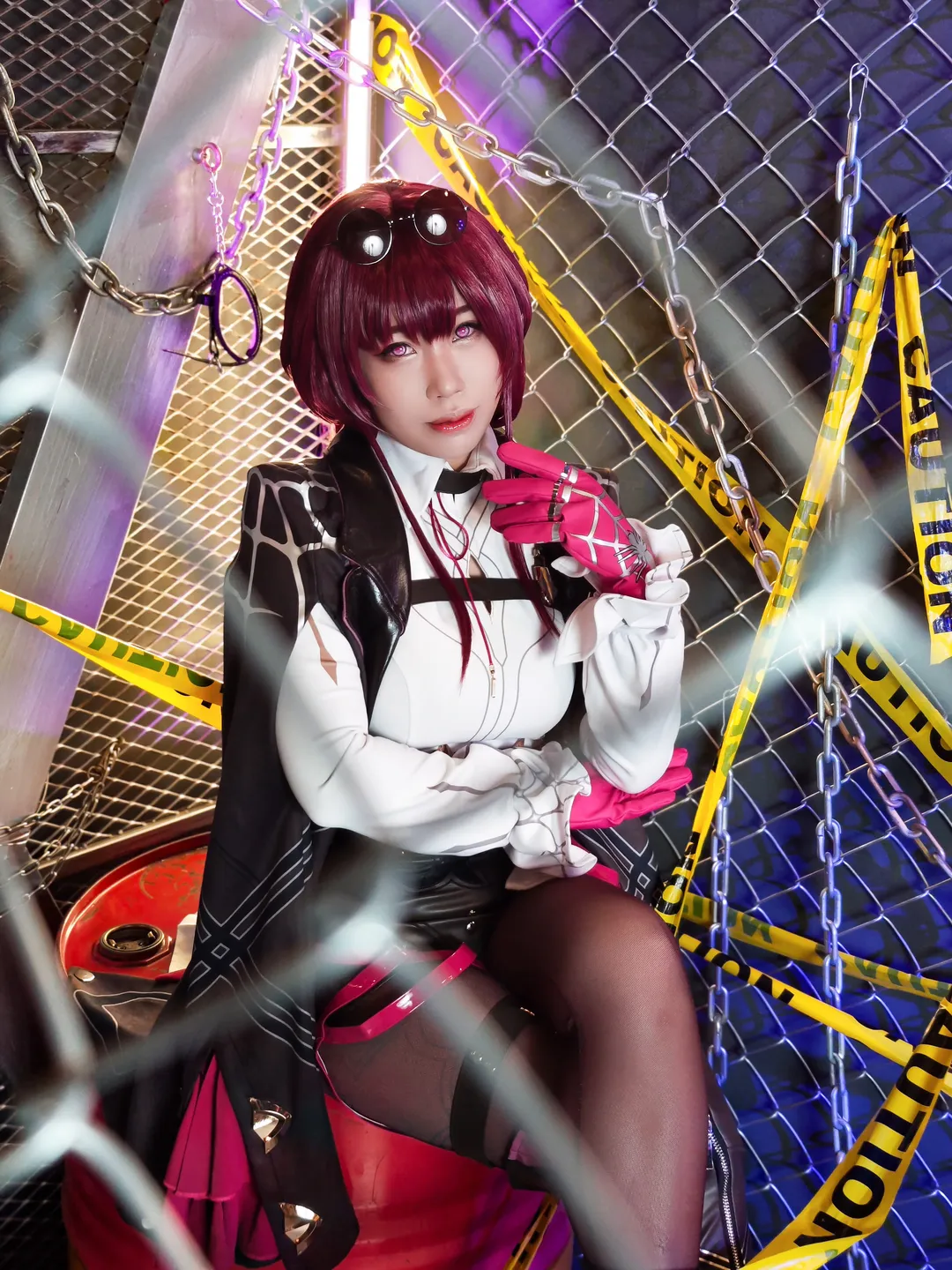 二次元, cosplay, 崩坏星穹铁道, 卡芙卡cos, 红发美瞳