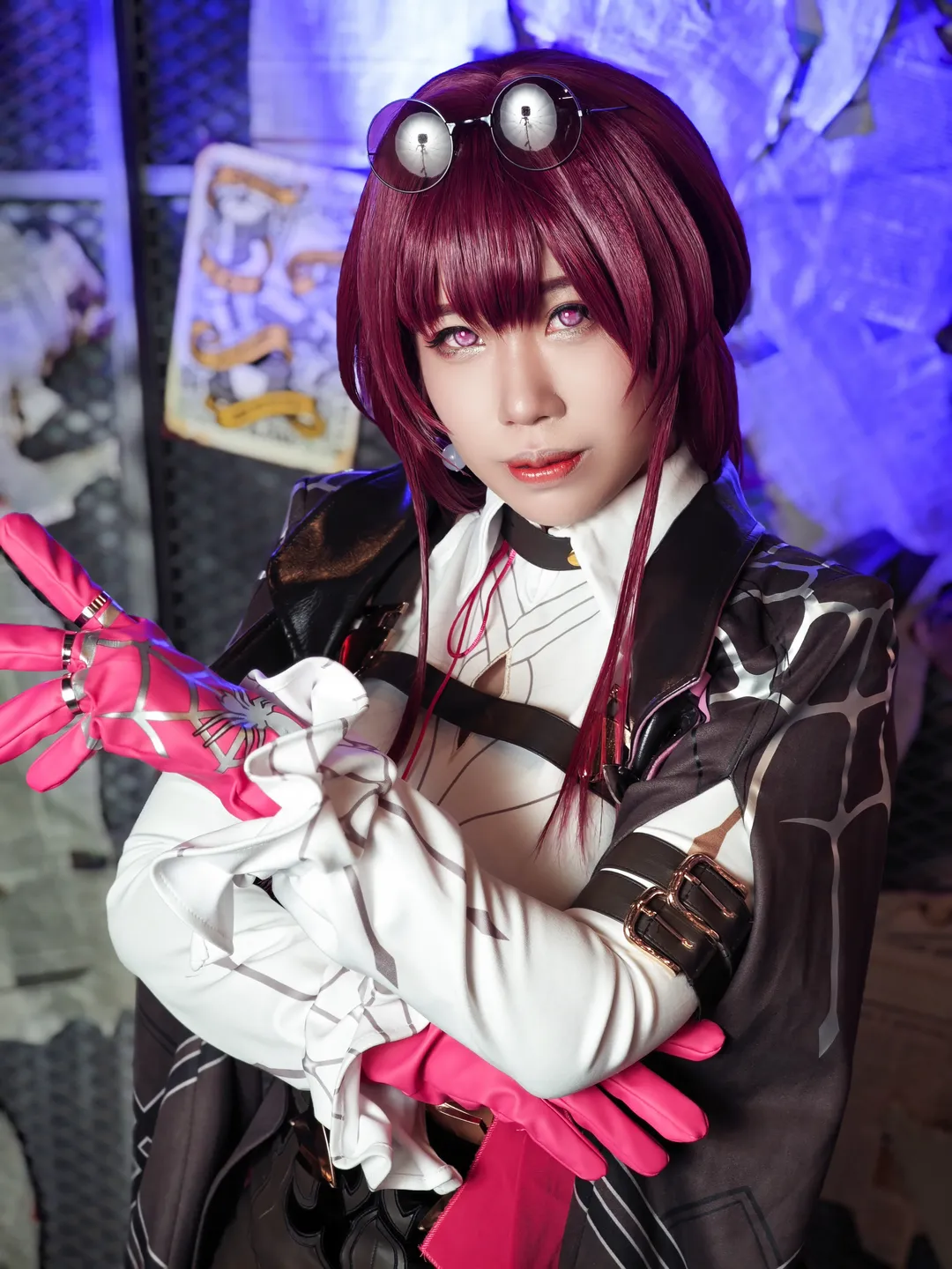 二次元, cosplay, 崩壞星穹鐵道, 卡芙卡cos, 紅髮美瞳 - 第6張