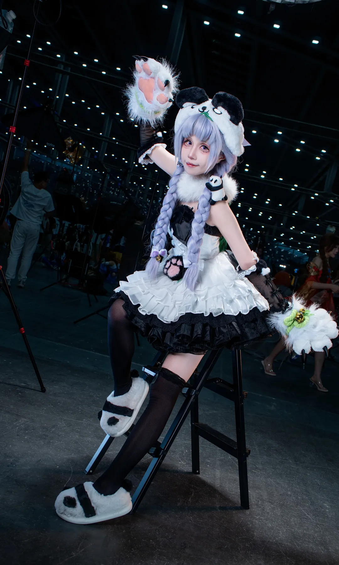 NARAKA: BLADEPOINT, イベント写真, 沈妙 コスプレ, パンダテーマのコスプレ, 肉球手袋