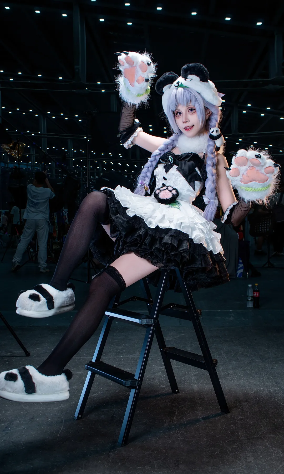 NARAKA: BLADEPOINT, イベント写真, 沈妙 コスプレ, パンダテーマのコスプレ, 肉球手袋 - 8枚目