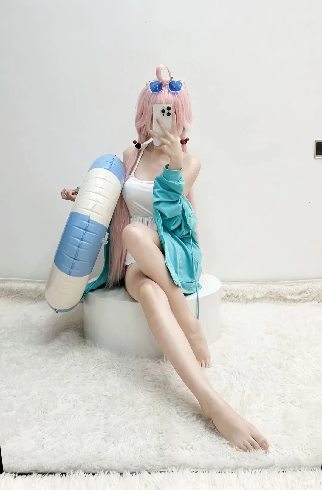 蔚蓝档案, 室内摄影, 小鸟游星野cos, cosplay日常, 充气道具