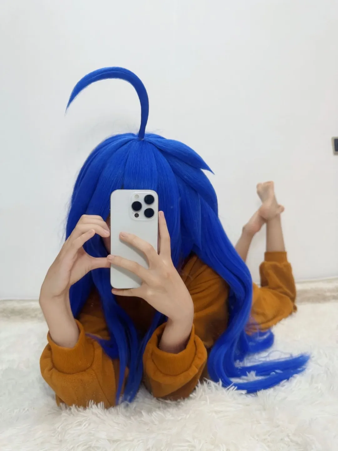 cosplay日常, 蓝色假发, 呆毛, 泉此方cos, 幸运星 - 第2张