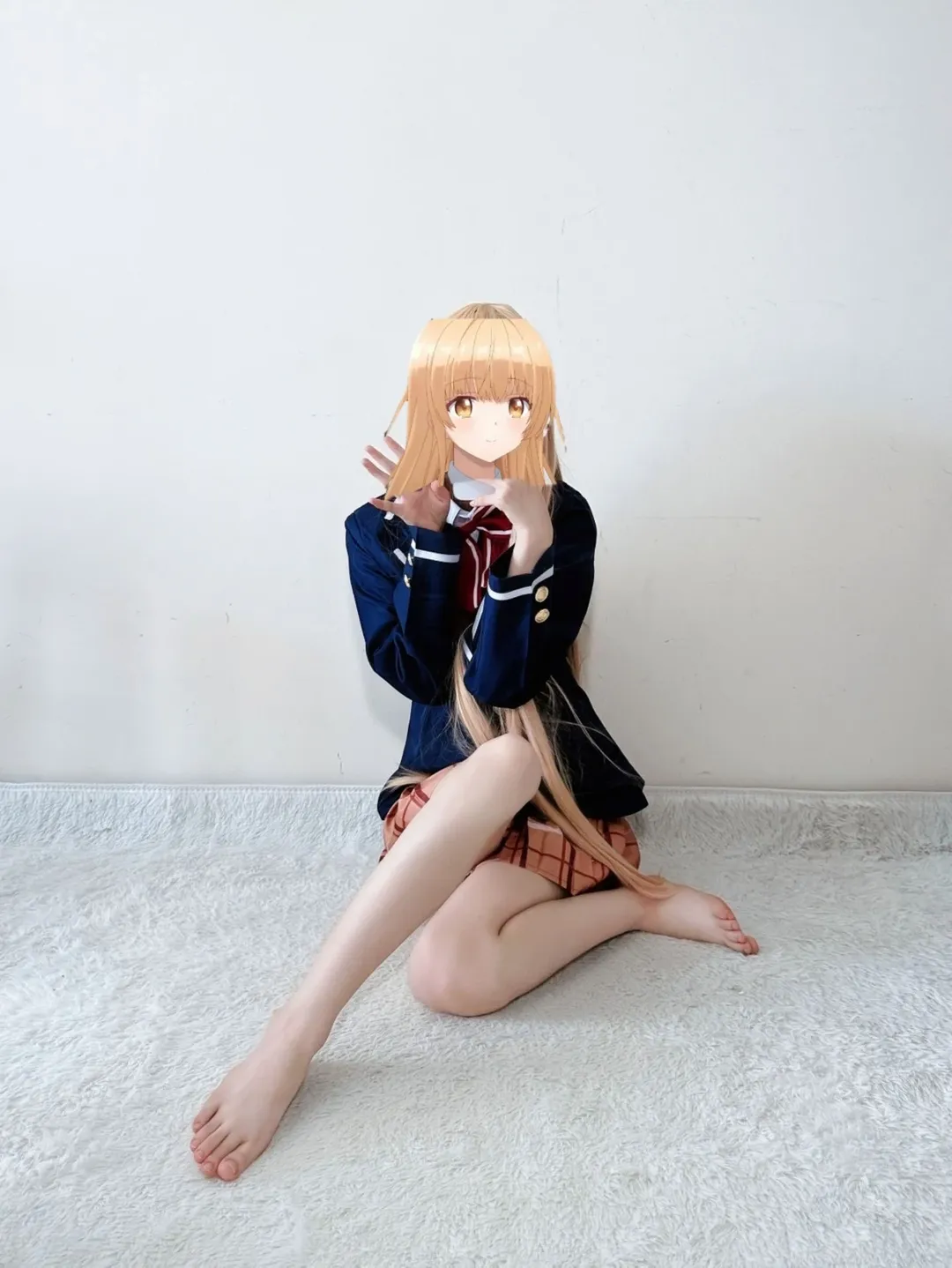 Uniform styling, Black stockings cosplay, Casual cosplay, Shiina Mahiru cosplay, The Angel Next Door Spoils Me Rotten - Image 3