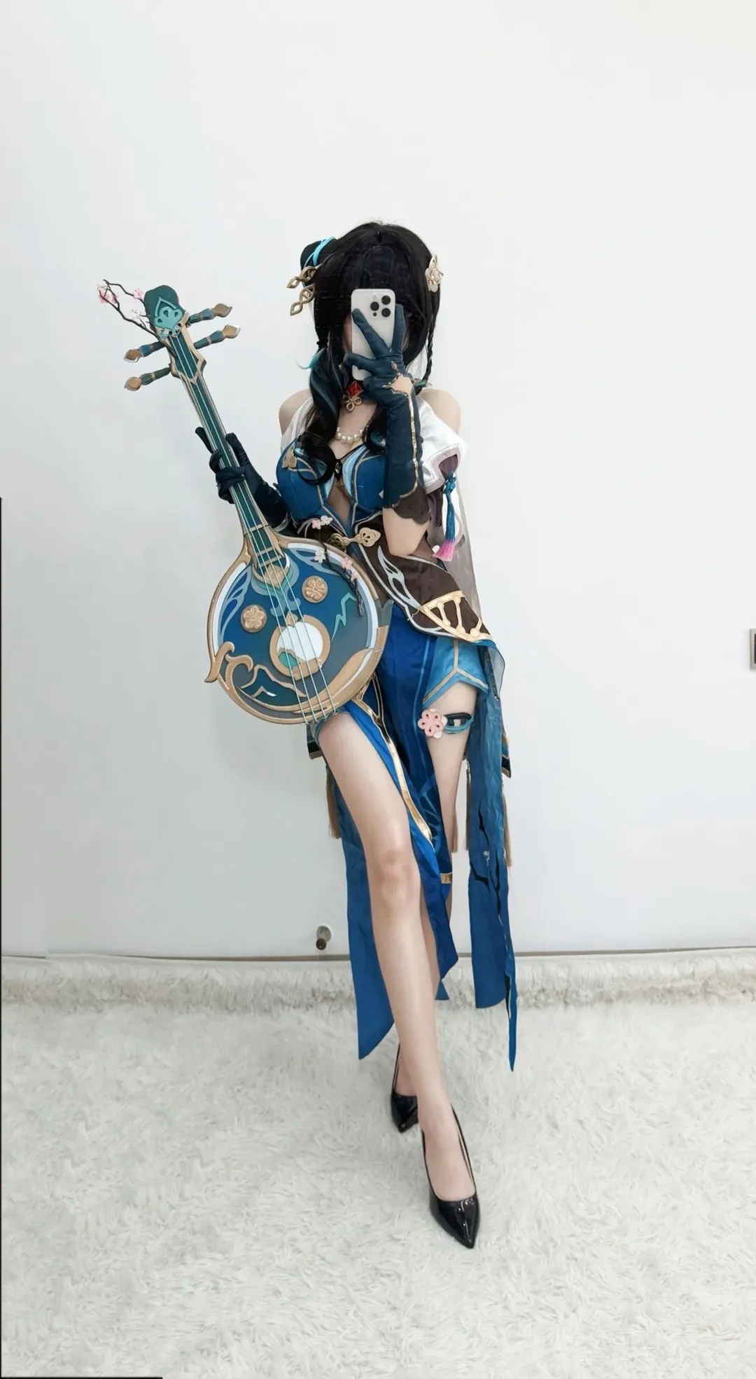 Honkai: Star Rail, Ruan Mei cosplay, Anime cosplay, Yueqin prop, High-quality cosplay