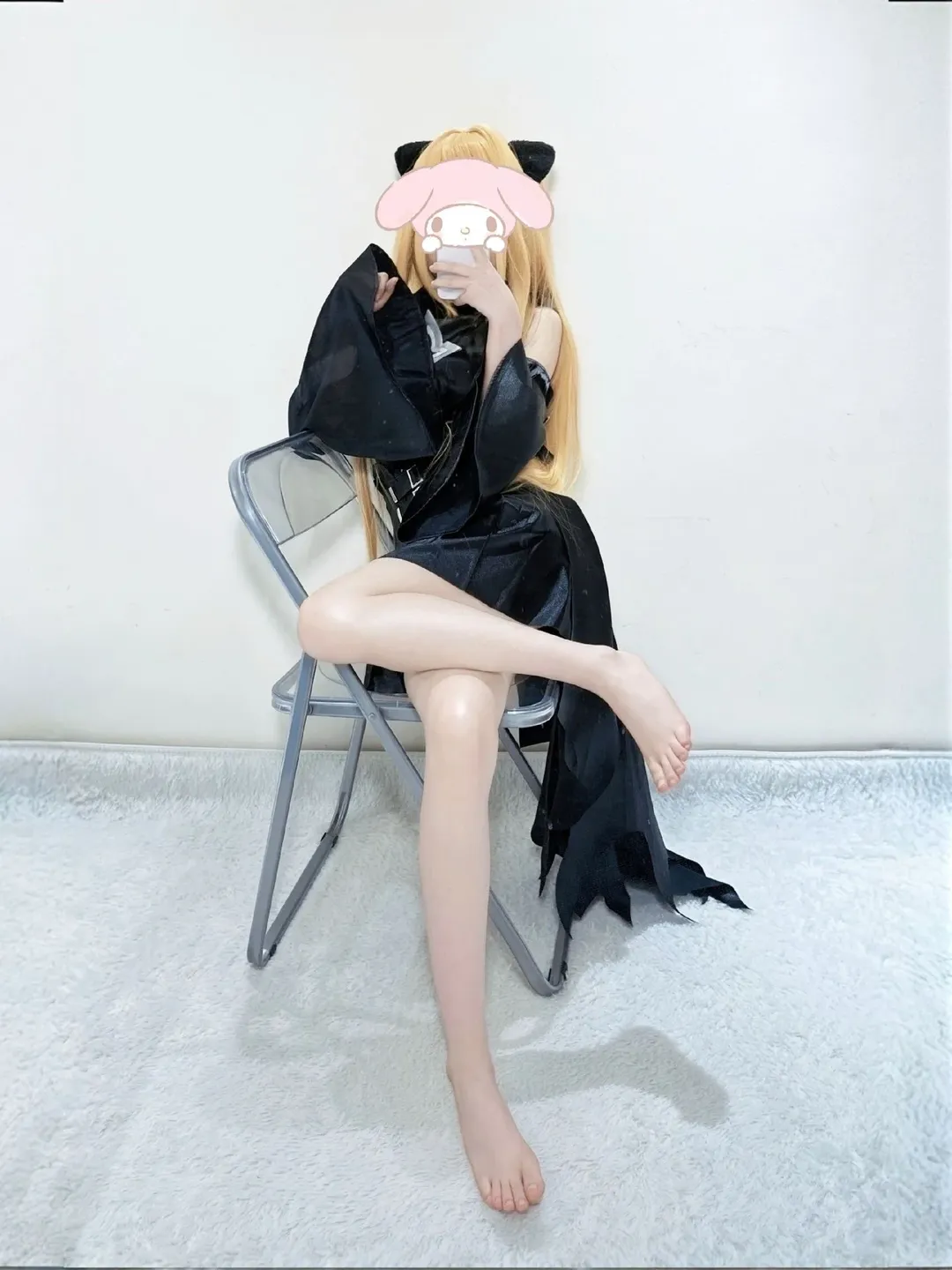 cosplay, All-black outfit, Golden Darkness cosplay, To LOVE-Ru, Lace-up boots - Image 2