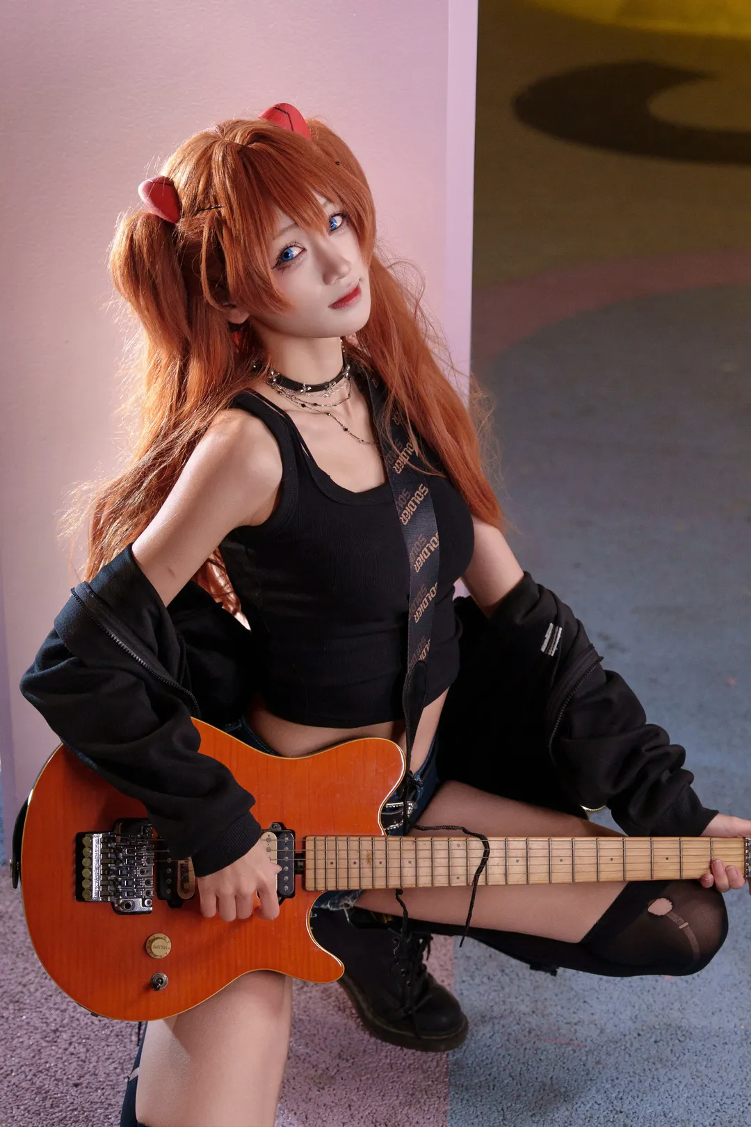 cosplay, 二次元摄影, 明日香cos, 新世纪福音战士, 私设服装 - 第8张