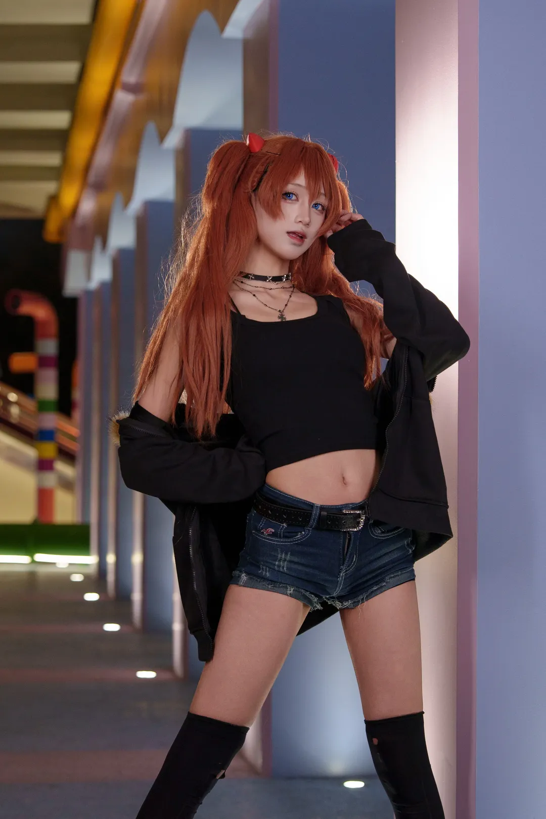 cosplay, 二次元摄影, 明日香cos, 新世纪福音战士, 私设服装 - 第9张