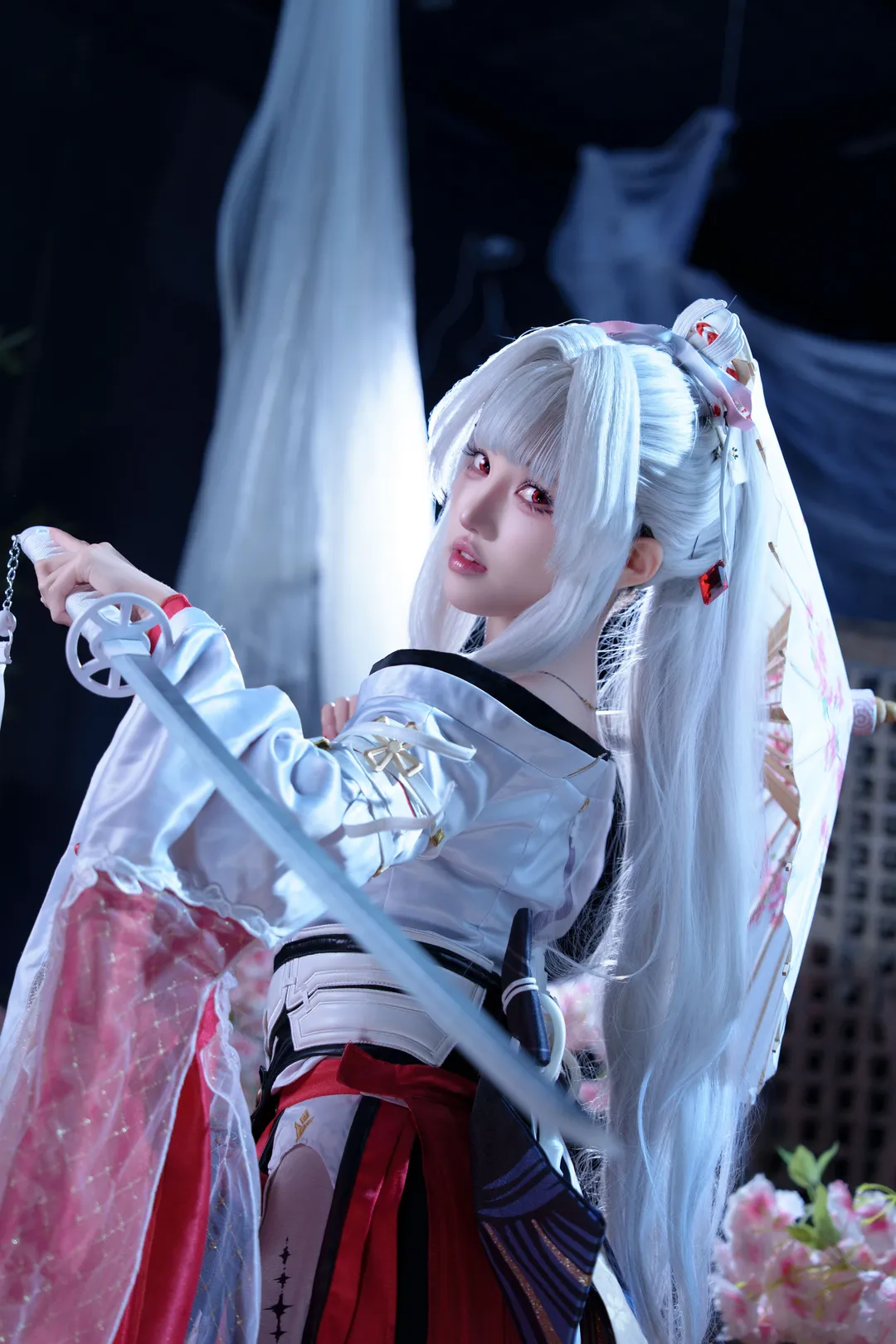 鸣潮, 二次元摄影, 绯雪cos, cosplay正片, 和风巫女 - 第2张