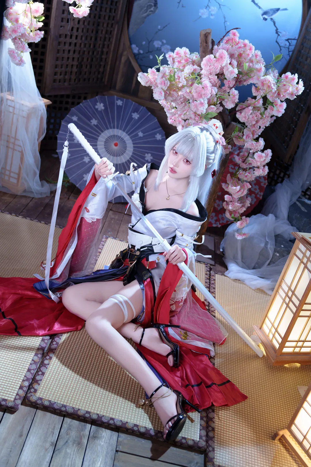 鸣潮, 二次元摄影, 绯雪cos, cosplay正片, 和风巫女