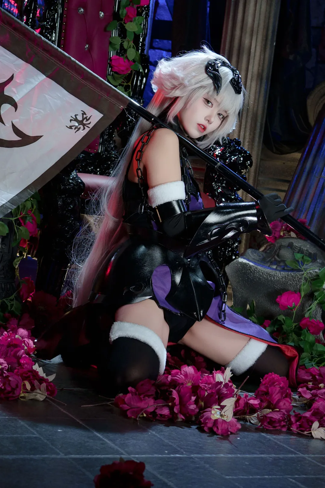 二次元摄影, 黑贞德cos, cosplay分享, Fate Grand Order, 贞德Altercos - 第2张