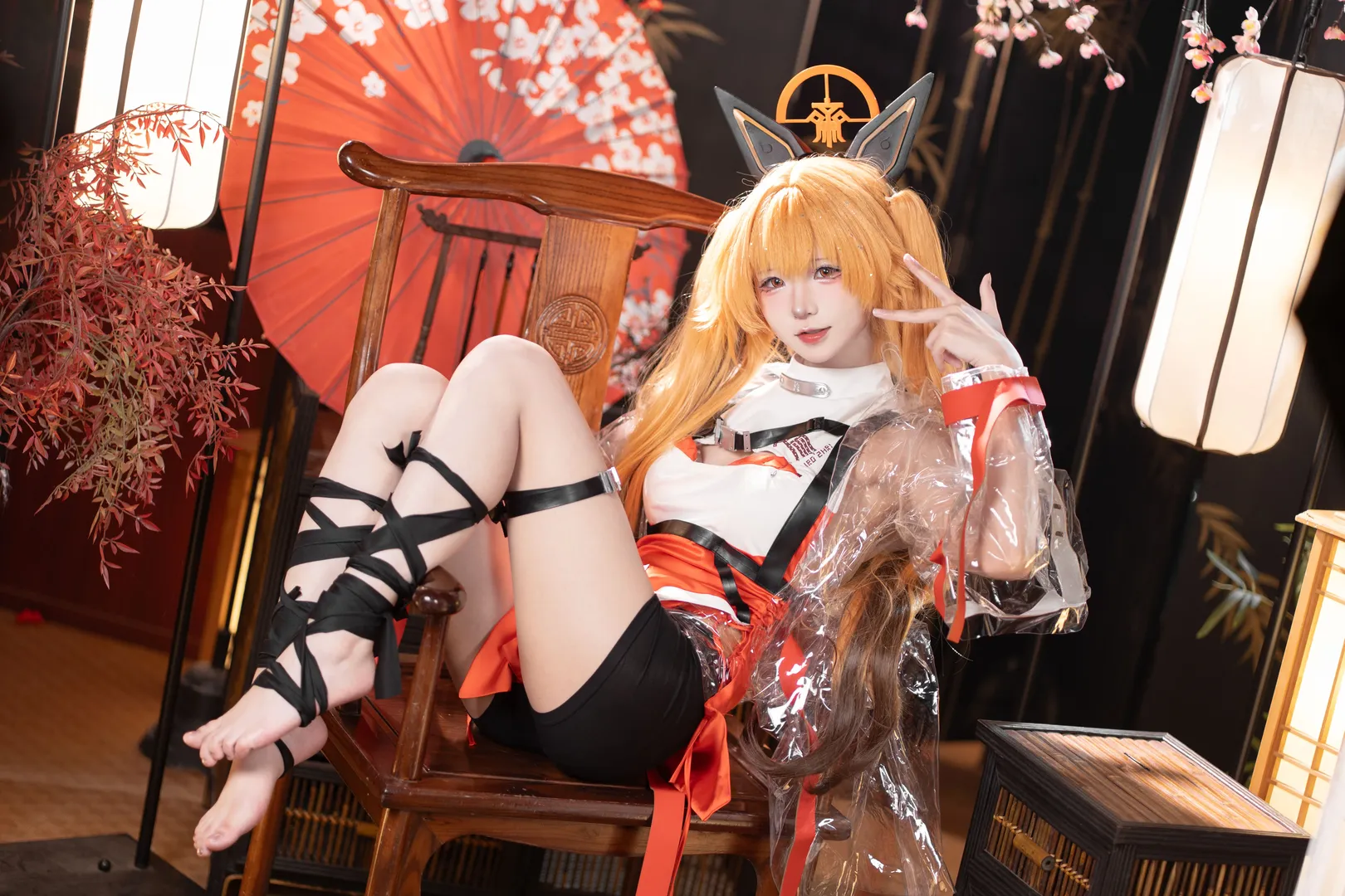 二次元摄影, 狐妖, 胜利女神, 婴宁cos, 小狐仙
