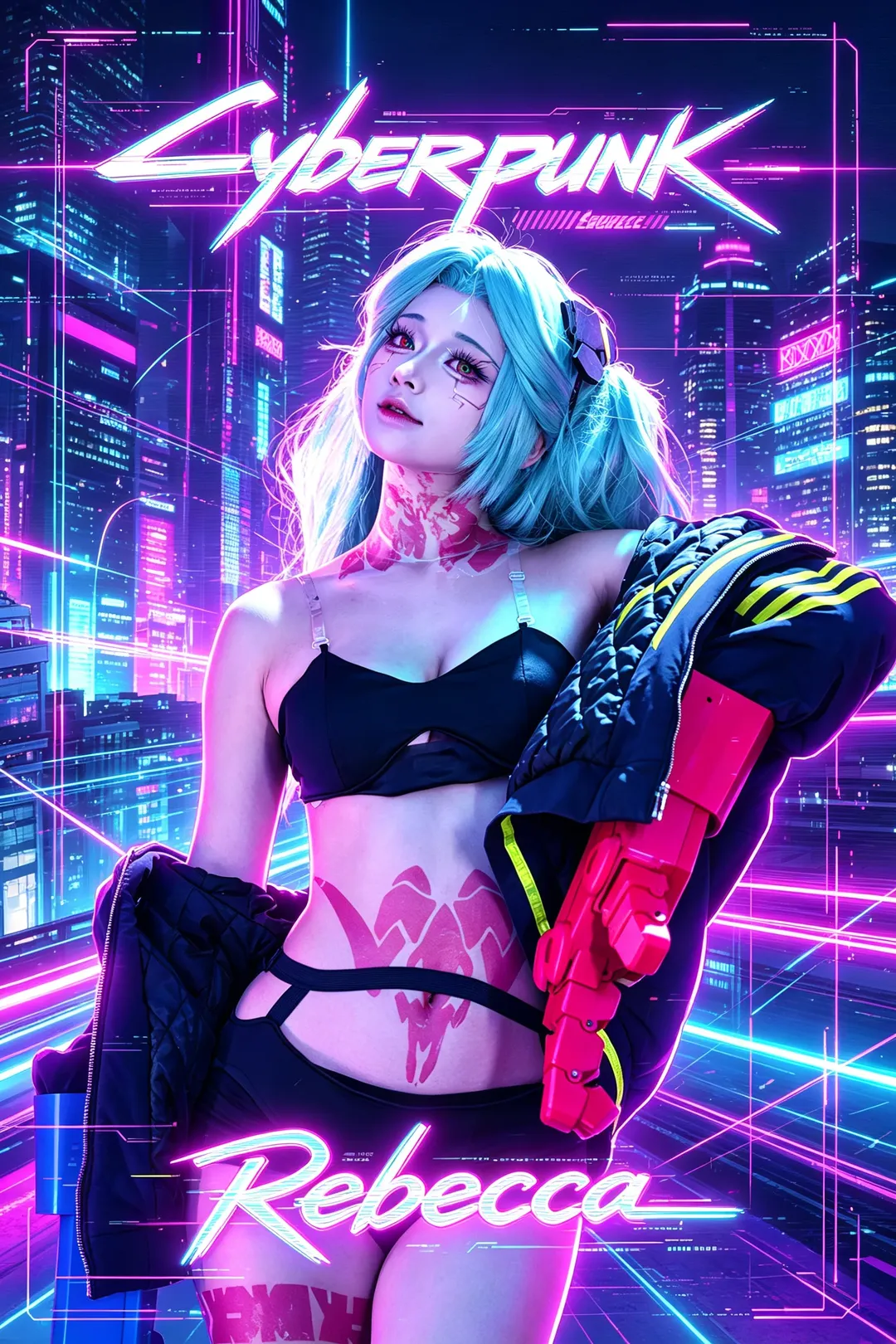 cosplay, 二次元攝影, 賽博朋克風, 賽博朋克邊緣行者, 麗貝卡cos - 第3張