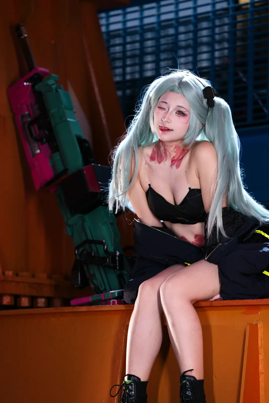 cosplay, 二次元攝影, 賽博朋克風, 賽博朋克邊緣行者, 麗貝卡cos