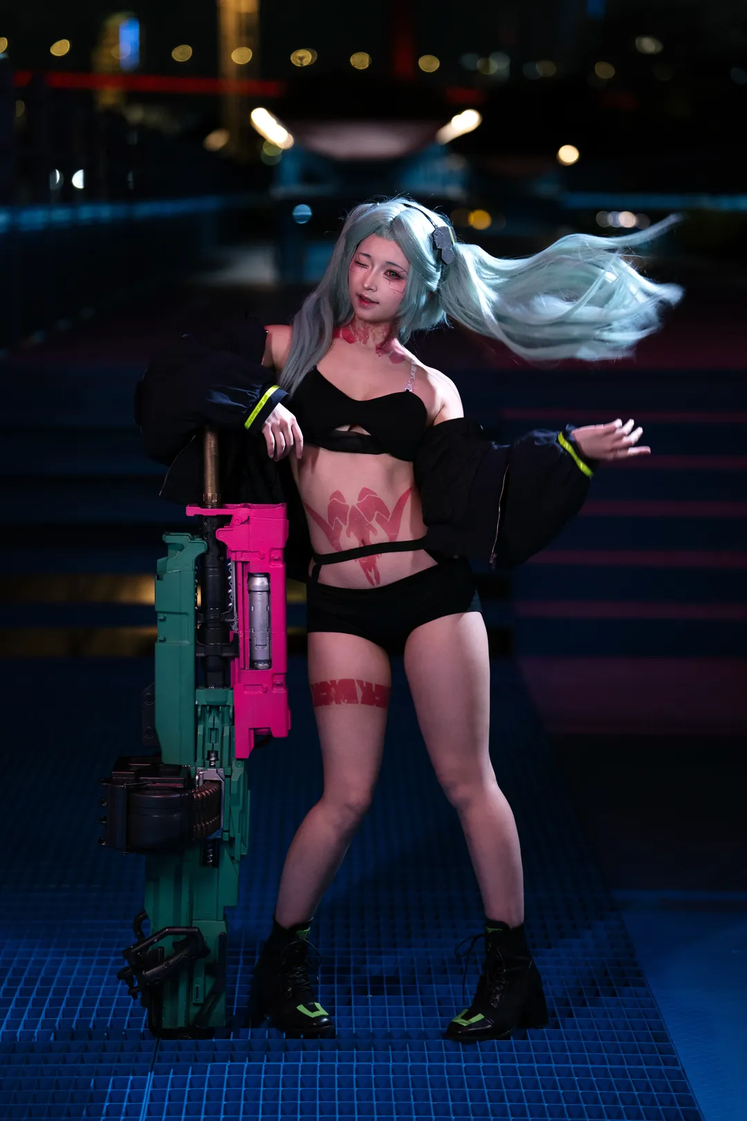 動漫cos, 賽博朋克cos, 賽博朋克邊緣行者, 還原向cosplay, 麗貝卡cos