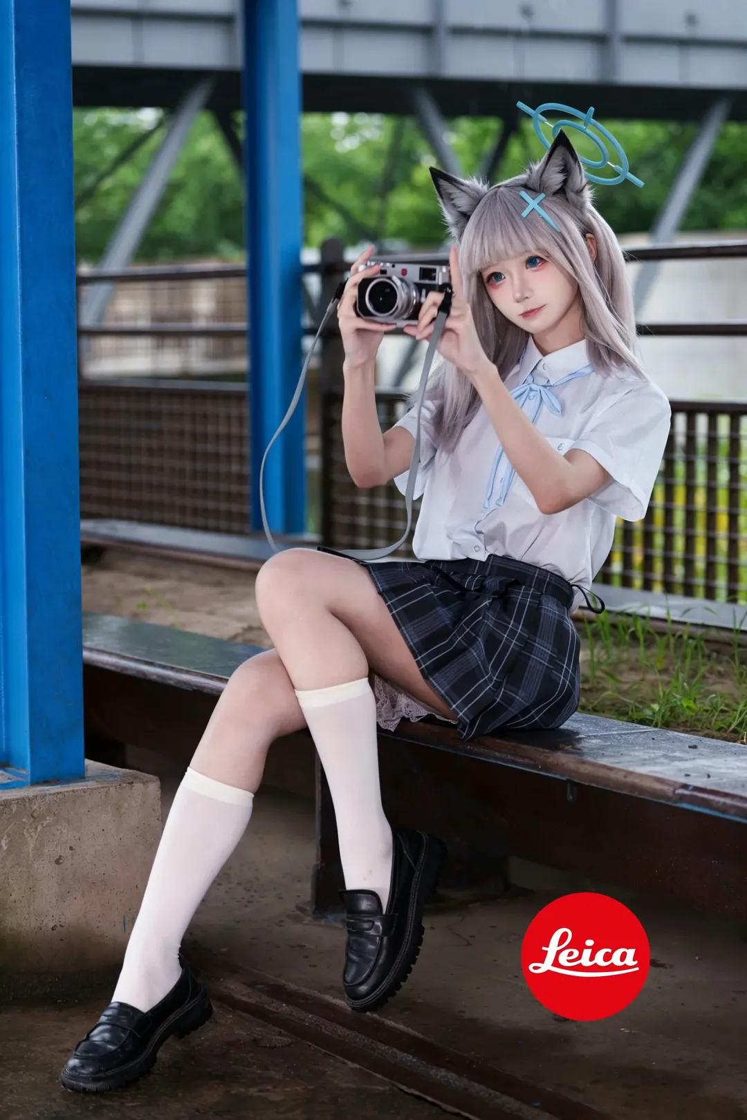蔚蓝档案, 砂狼白子cos, cosplay摄影, 徕卡M10, 索尼G大师
