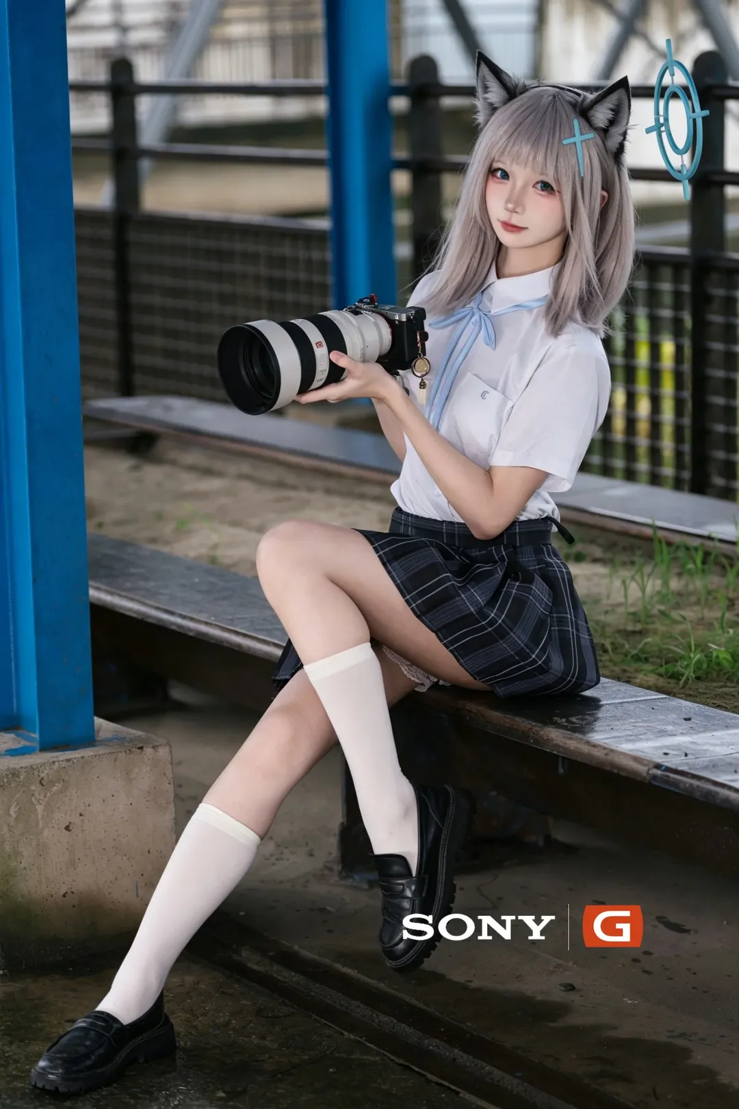 蔚蓝档案, 砂狼白子cos, cosplay摄影, 徕卡M10, 索尼G大师 - 第4张