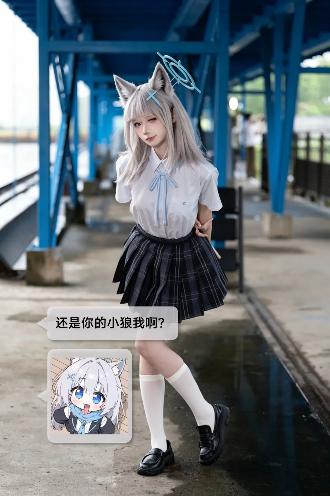 蔚蓝档案, 砂狼白子cos, cosplay摄影, 徕卡M10, 索尼G大师 - 第5张