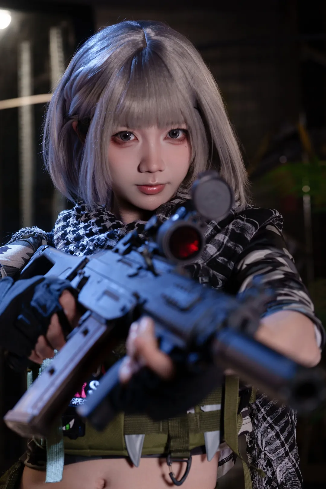 二次元cosplay, 麥曉雯cos, 三角洲行動, 戰術裝備, 軍迷穿搭