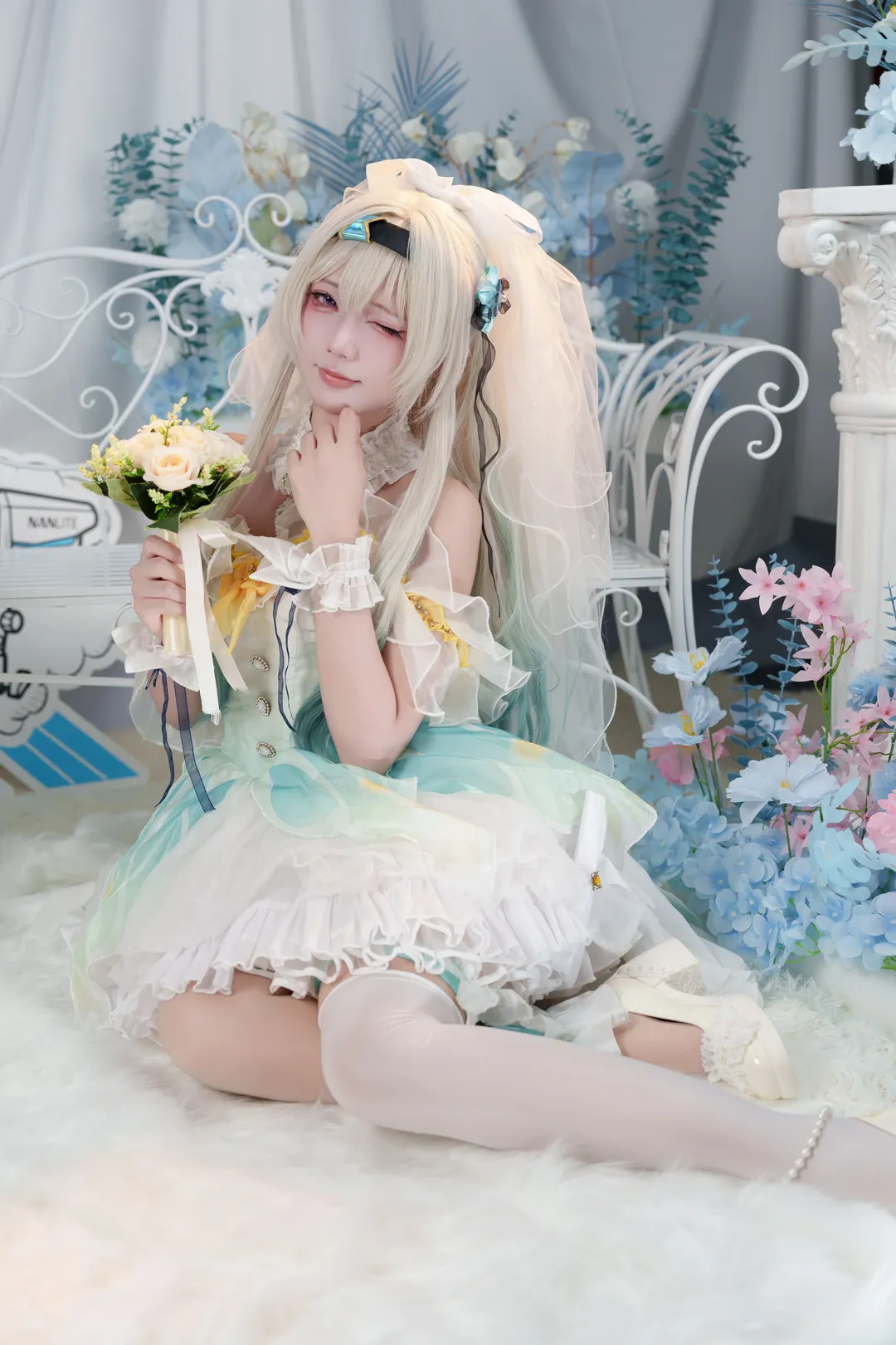 Honkai: Star Rail, Firefly cosplay, Convention photos, Bridal look, BilibiliWorld2026