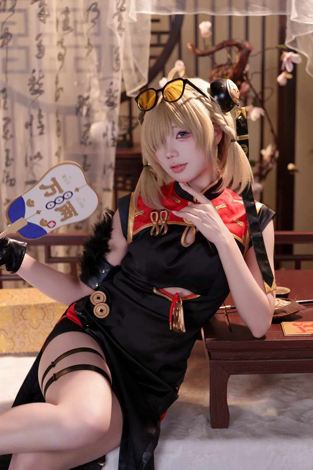 ゼンレスゾーンゼロ, コスプレ, 二次元撮影, 紅豆 コスプレ, 国風チャイナドレス - 1枚目