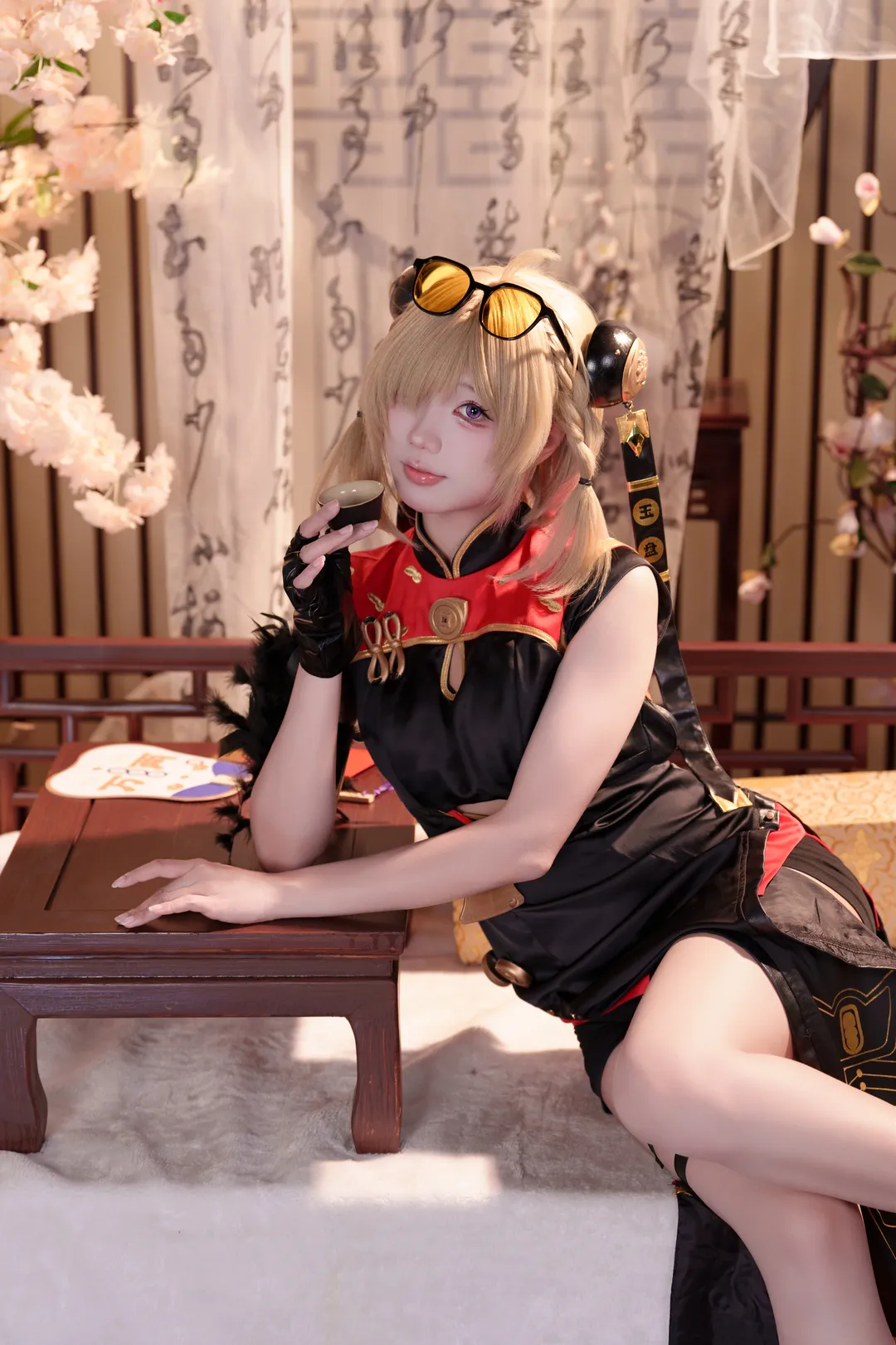 ゼンレスゾーンゼロ, コスプレ, 二次元撮影, 紅豆 コスプレ, 国風チャイナドレス - 4枚目