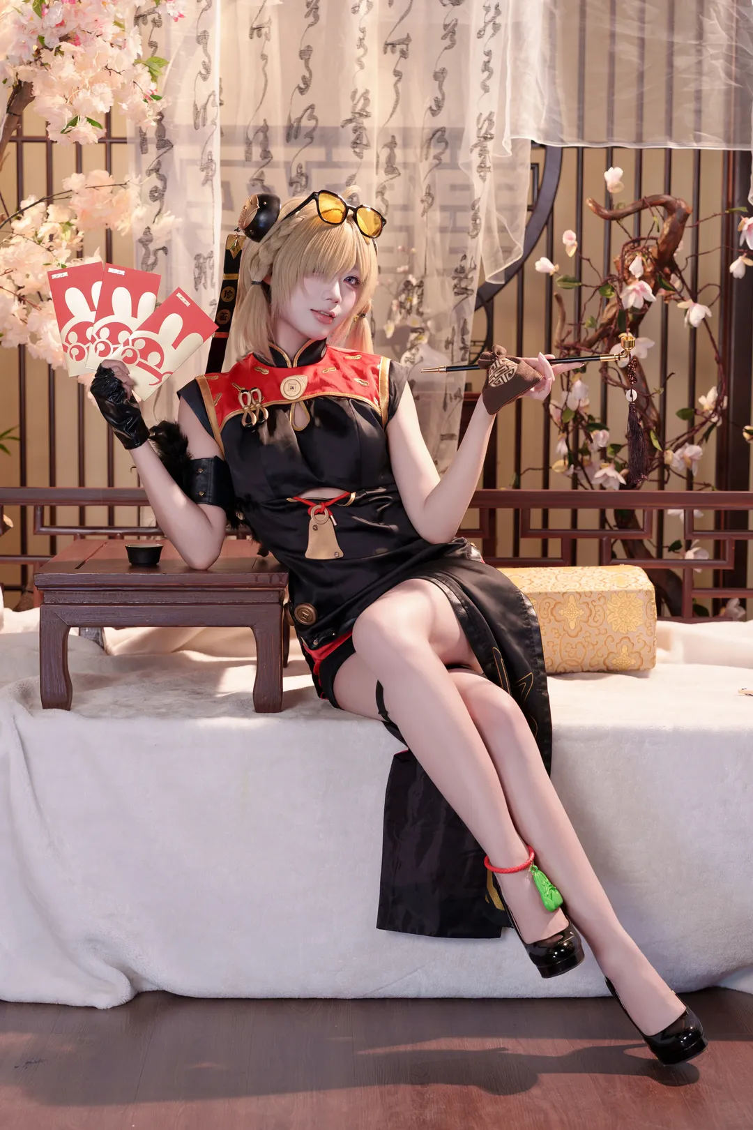 ゼンレスゾーンゼロ, コスプレ, 二次元撮影, 紅豆 コスプレ, 国風チャイナドレス - 8枚目