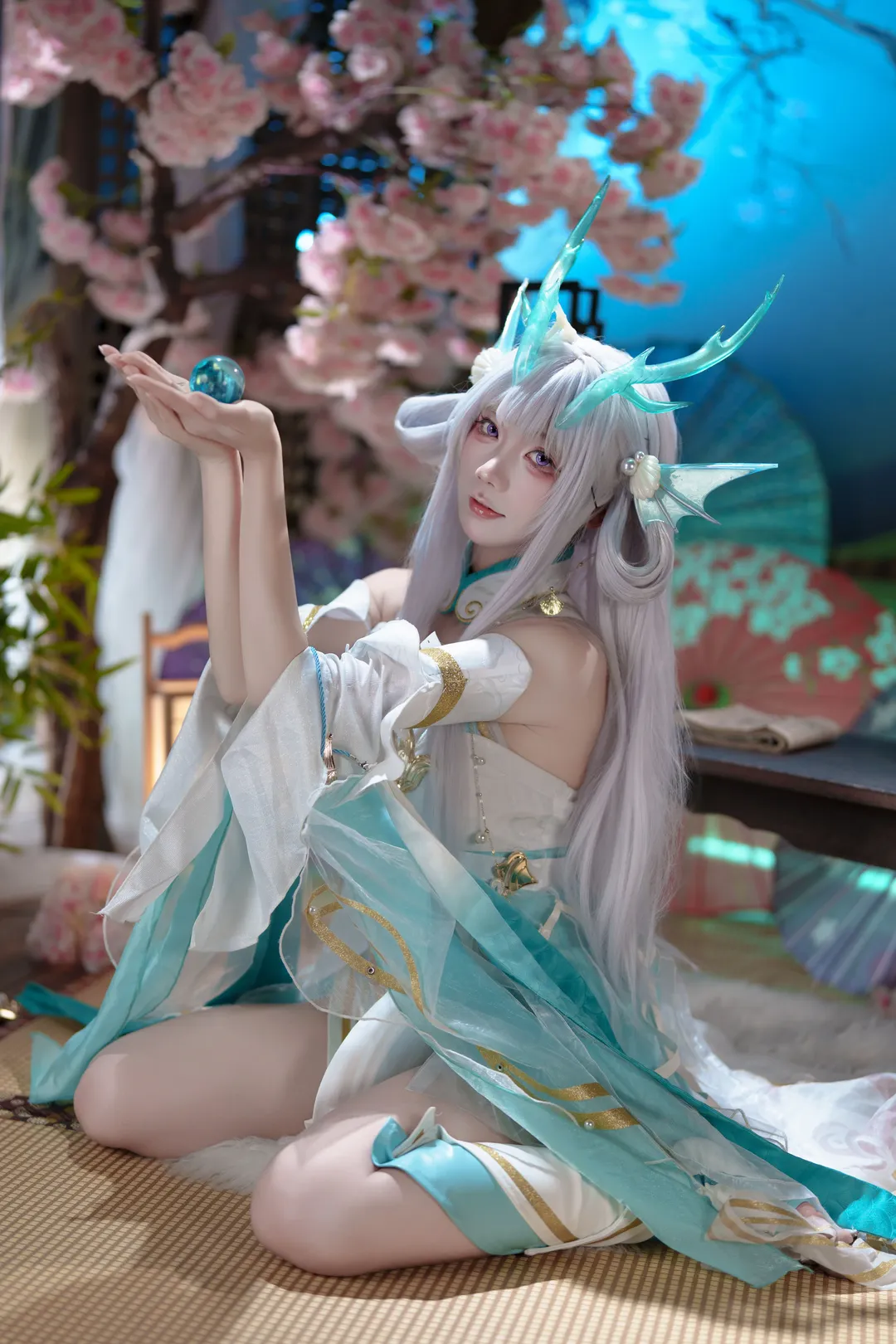 王者荣耀, 西施cos, 游龙清影, cosplay摄影, 古风少女 - 第1张