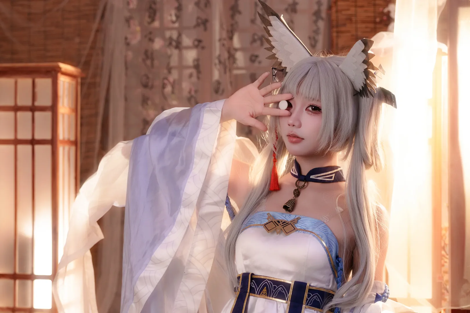 明日方舟, 索尼微单, cosplay摄影, 白面鸮cos, 扶云间时装 - 第3张